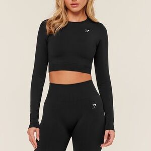 Gymshark EVERYDAY SEAMLESS LONG SLEEVE CROP TOP